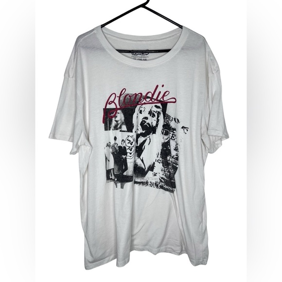 BLONDIE Concert T-Shirt XL 16-18 White Top DEBBIE HARRY Band Grunge Punk Disco - Picture 2 of 8